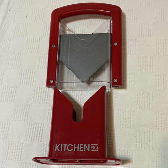 KITCHEN HQ BRAND NEW RED BAGEL SLICER - Picture 2 of 11